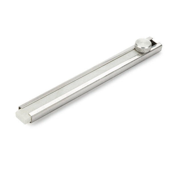 Lincoln Electric Industrial Soap Stone Holder, stainless steel rail body with knurled thumb-screw lock