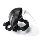 Lincoln Electric OMNIShield clear face shield standard size black headgear with adjustable ratchet and clear visor