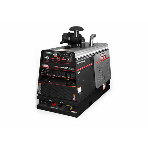 Lincoln Electric Air Vantage 566X Hydraulic Deutz diesel welder-compressor, black skid frame with Air Vantage control panel