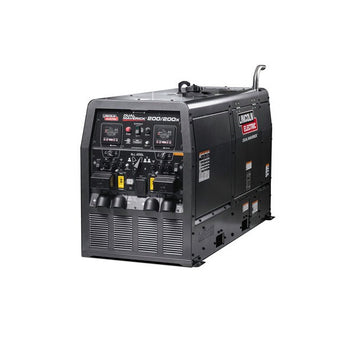 Lincoln Electric Dual Maverick 200/200X Kubota engine-driven welder, black dual-operator cabinet with control panel