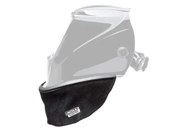 Lincoln Electric Split Leather Helmet Bib with Press Fit Seal