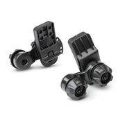 Lincoln Electric OMNIShield slotted hard hat adapter black plastic mounting bracket pair for face shield