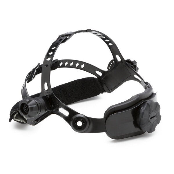 Lincoln Electric Viking pivot headgear replacement kit, black adjustable ratchet harness with knob for welding helmets