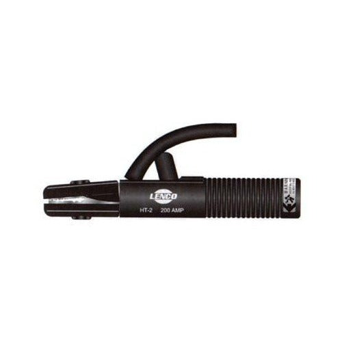 Lenco HT-35 200 amp stick electrode holder with insulated ribbed handle and copper jaw clamp, welding accessory