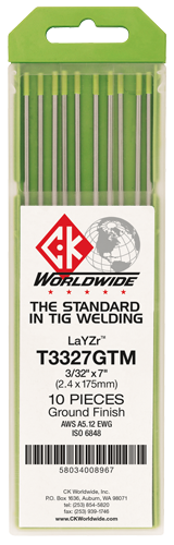 CK Worldwide T5327GTM LaYZr Tungsten Electrode 5/32