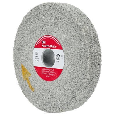 Scotch-Brite™ EX2 Deburring Wheel, X2-WL, 8A Medium, 6 in x 1 in