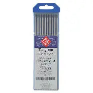 CK Worldwide T5327GC2 5/32" 2% Ceriated tungsten electrode 10-pack in blue-labeled sleeve, TIG welding tungsten electrode
