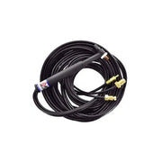 CK Worldwide CKA205VSF 250 Amp water-cooled TIG torch with valve, rigid head, with full black cable coil and brass fittings