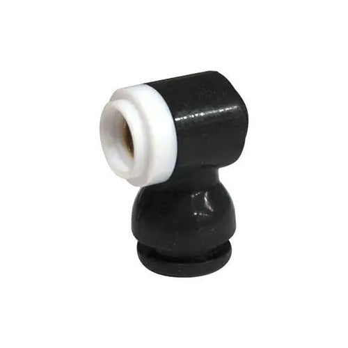 CK Modular Head 90-degree black plastic body with white ceramic ring and brass collet opening TIG torch head