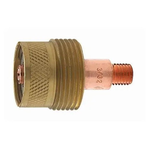 CK Gas Lens for 1/16 inch Large Diameter brass TIG torch gas lens with 3/32 stamped copper collet body