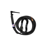 CK Worldwide CK26V-12-2 RG rigid head valve TIG torch, 200A gas-cooled, 12.5ft black standard cable with copper lug