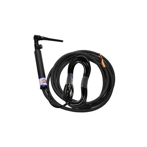 CK Worldwide CK26V-12-2 RG rigid head valve TIG torch, 200A gas-cooled, 12.5ft black standard cable with copper lug