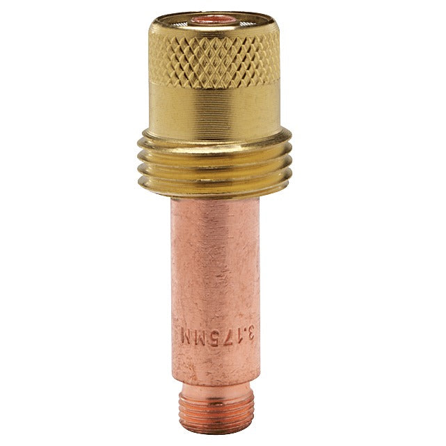 CK Gas Lens for 5/32 inch brass knurled TIG torch gas lens with copper collet stem stamped 3.175mm