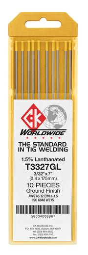 CK Worldwide T5327GL2 5/32" 2% Lanthanated Tungsten Electrode