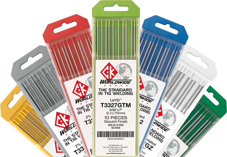 CK Worldwide T1167GTM LaYZr Tungsten Electrode 1/16