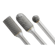 Walter 01W316 SF-5 ALLSTEEL 1/2" x 1" non-ferrous carbide burr, tree-radius profile, single cut flutes, yellow shank