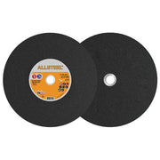 Walter 11W321 ALLSTEEL gas saw wheel 12" x 1/8" x 20mm, A24TBF, large black flat abrasive disc, chop saw wheel