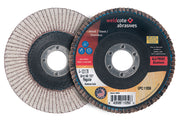 Weldcote ALU-PRIME 11058 flap disc 4-1/2 in x 7/8 in T27 36 grit aluminum oxide 13300 RPM for aluminum flap disc
