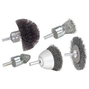 Walter 09C068 ALLSTEEL mounted stainless steel crimped cup brush 2-3/8 inch shank-mounted bristles