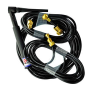 CK Worldwide TL18-12 350 Amp Rigid Head TIG Torch, Water-Cooled, 12.5' Standard Cables, Trim-Line