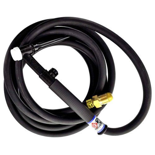 CK Worldwide TL26V-12-R FX 200 Amp Flex Head TIG Torch with Valve, Gas-Cooled, 12.5' Cable
