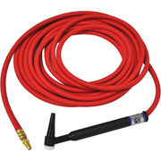 CK Worldwide CK1325HSF RG TIG Torch, 130 Amp, Gas-Cooled, Rigid Head, 25' Superflex Cables