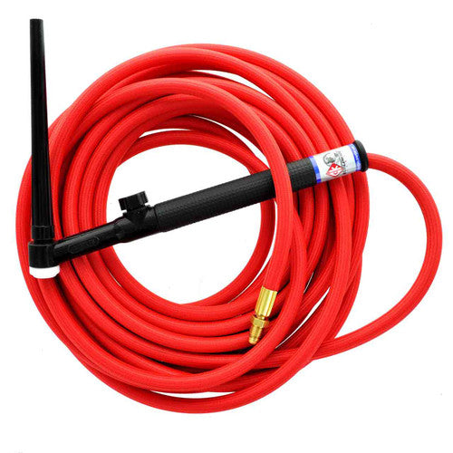 CK Worldwide CK1325VHSF FX 130 Amp TIG Torch with Flex Head and Valve, Gas-Cooled, 25' Superflex Cable