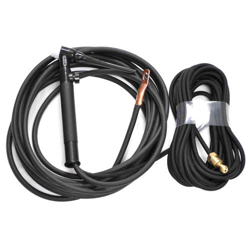 CK Worldwide CK17V-25-2SFRGT 150 Amp Gas-Cooled TIG Torch with Valve, Rigid Head, 25' SuperFlex Cable