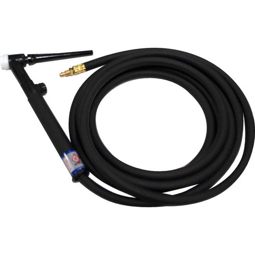 CK Worldwide CK17FV-12RHD 150 Amp Flex Head TIG Torch with Valve, Gas-Cooled, 12.5' Cable