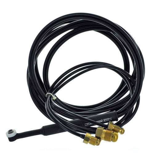 CK Worldwide CK1812 - 180 Amp Rigid Head TIG Torch, Gas-Cooled, 12.5' Cable