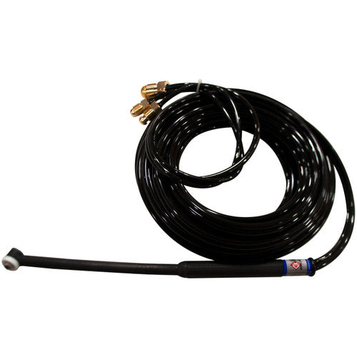 CK Worldwide CKXL1825 - 180 Amp TIG Torch, Gas-Cooled, X-Long Head, 25' Cable