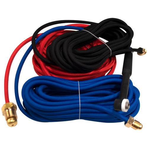 CK Worldwide CKL1825SF 180 Amp Long Head TIG Torch, Gas-Cooled, 25' SuperFlex Cables