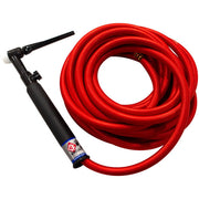 CK Worldwide CK2125VHSF FX - 200 Amp Flex Head TIG Torch with Valve, Gas-Cooled, 12.5' Super-Flex Cables