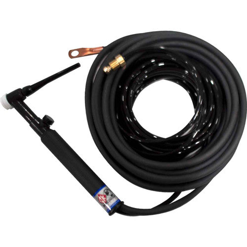 CK Worldwide CK2125VN FX - 200 Amp Flex Head TIG Torch with Valve, Gas-Cooled, 12.5