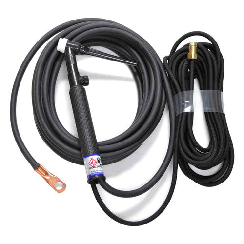 CK Worldwide CK2125VNSF FX 200 Amp Flex Head TIG Torch with Valve, Gas-Cooled, 12.5' Super-Flex Cable