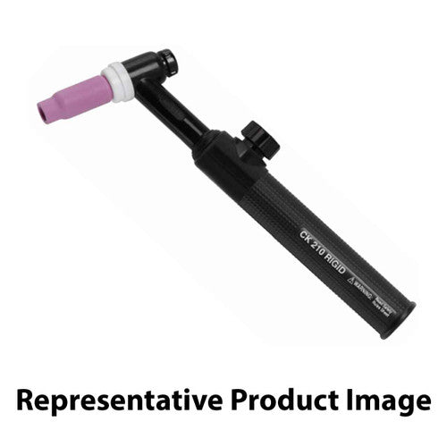 CK Worldwide CK2112VN 200 Amp Rigid Head TIG Torch with Valve and 12.5' Gas-Cooled Cables