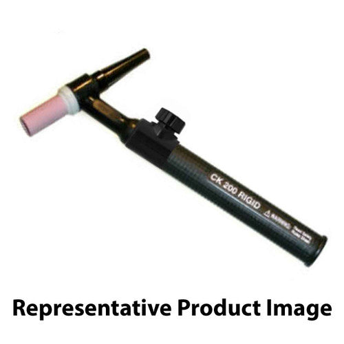 CK Worldwide CK2125VNSF RG - 200 Amp Gas-Cooled TIG Torch, Rigid Head with Valve, 12.5' Super-Flex Cable