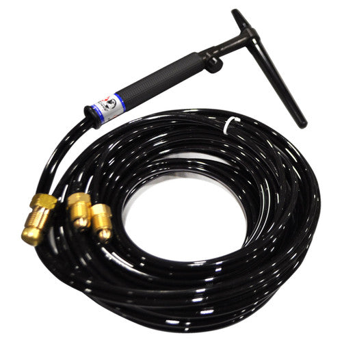 CK Worldwide CK325V FX - 350 Amp Flex Head TIG Torch with Valve, Water-Cooled, 25