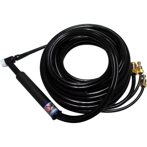 CK Worldwide CK325 350 Amp Water-Cooled TIG Torch - Rigid Head, 25' Standard Cables