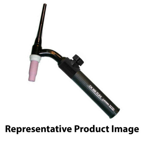 CK Worldwide CK312VSF FX - 350 Amp Flex Head TIG Torch with Valve, Water-Cooled, 12.5' Super-Flex