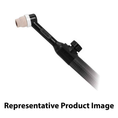 CK Worldwide CK812VHSF 80 Amp TIG Torch - Rigid Head with Valve, Gas-Cooled, 12.5' Super-Flex
