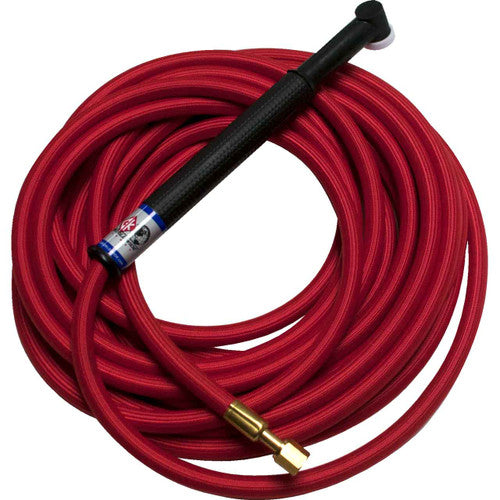 CK Worldwide CK925HSF - 90 Amp Flex Head TIG Torch, Gas-Cooled, 25' SuperFlex Cable