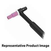 CK Worldwide CKA202 250 Amp water-cooled TIG torch, rigid head, 12.5 ft, black body with pink alumina cup