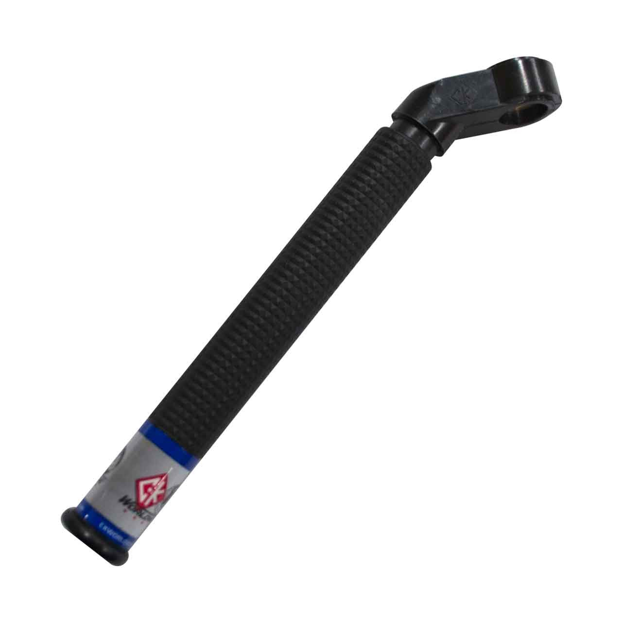 CK FlexLoc Torch Body with Handle, black knurled grip, blue CK Worldwide label, angled gas head