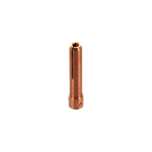 CK Worldwide 10N24S copper collet short body for 3/32in (2.4mm) TIG torch electrode, hollow cylinder with knurled base