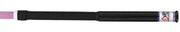CK CKPF1312HSF 130 Amp gas-cooled pencil TIG torch, black knurled body, pink tip, SuperFlex cable, side view