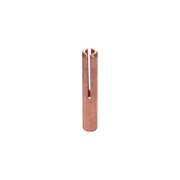 CK 24GLC332 copper gas lens TIG collet 3/32" cylindrical body with full-length slot and gas port for TIG torch