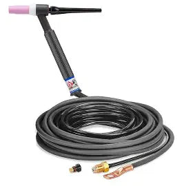 CK Worldwide FL1525N Flex-Loc TIG Torch - 150 Amp Gas Cooled with 25' Cables