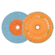 Walter 06U608 Enduro-Flex ALU spin-on flap disc 6in 80 grit orange fiberglass backing blue abrasive flaps