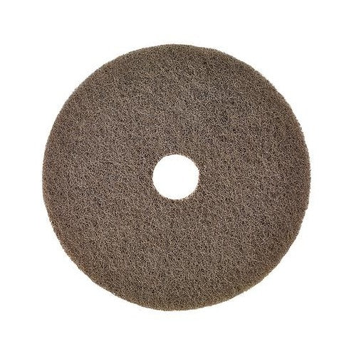 Walter 07X662 FX Stainless Quickstep disc 6" x 1/4" x 7/8" tan nonwoven flat abrasive disc with center arbor hole